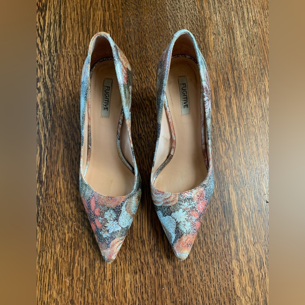 🌺 Fugitive by Francesco Rossi Heels Sz 9